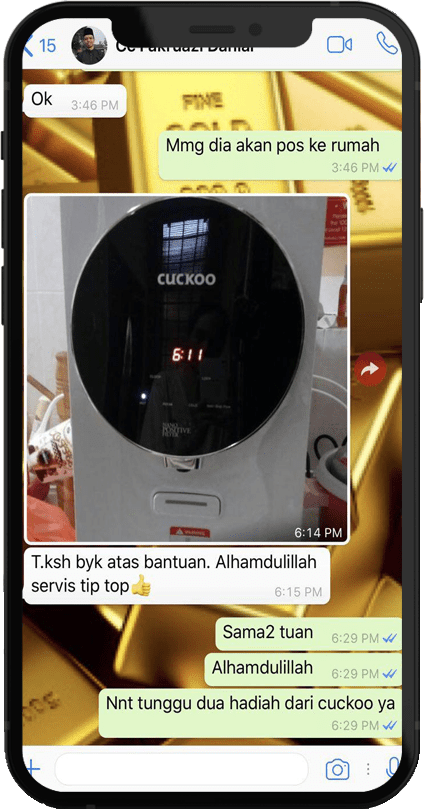 testimoni pengguna outdoor filter cuckoo